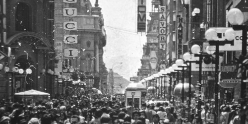 Paseo Ahumada, el de antaño.
